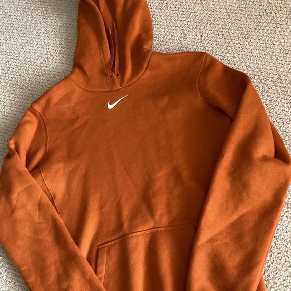 NEW Nike Texas Longhorns Burnt Orange Small Hooded Sweater Hoodie Cotton NWOT - Picture 2 of 7